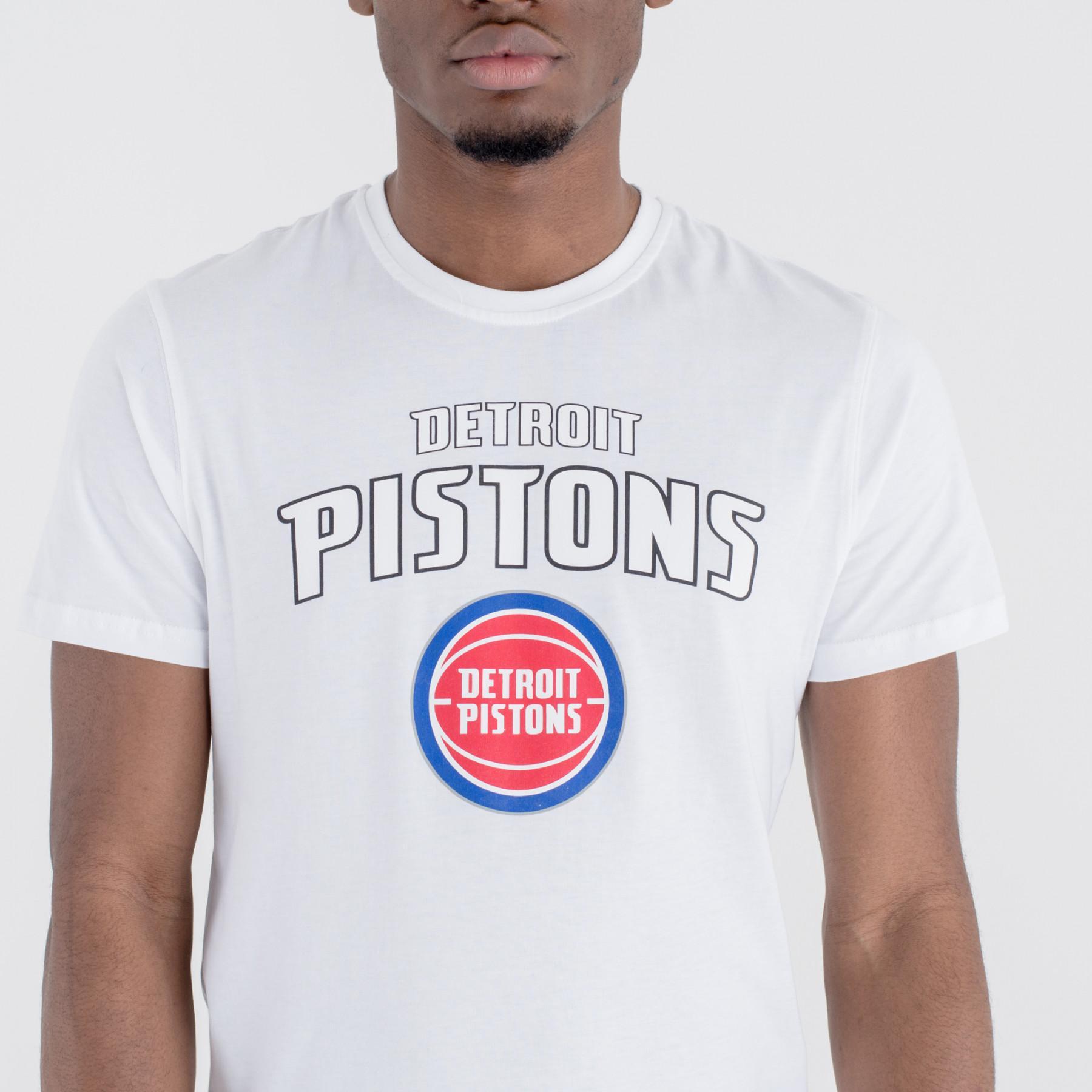 Camiseta New Era logo Detroit Pistons