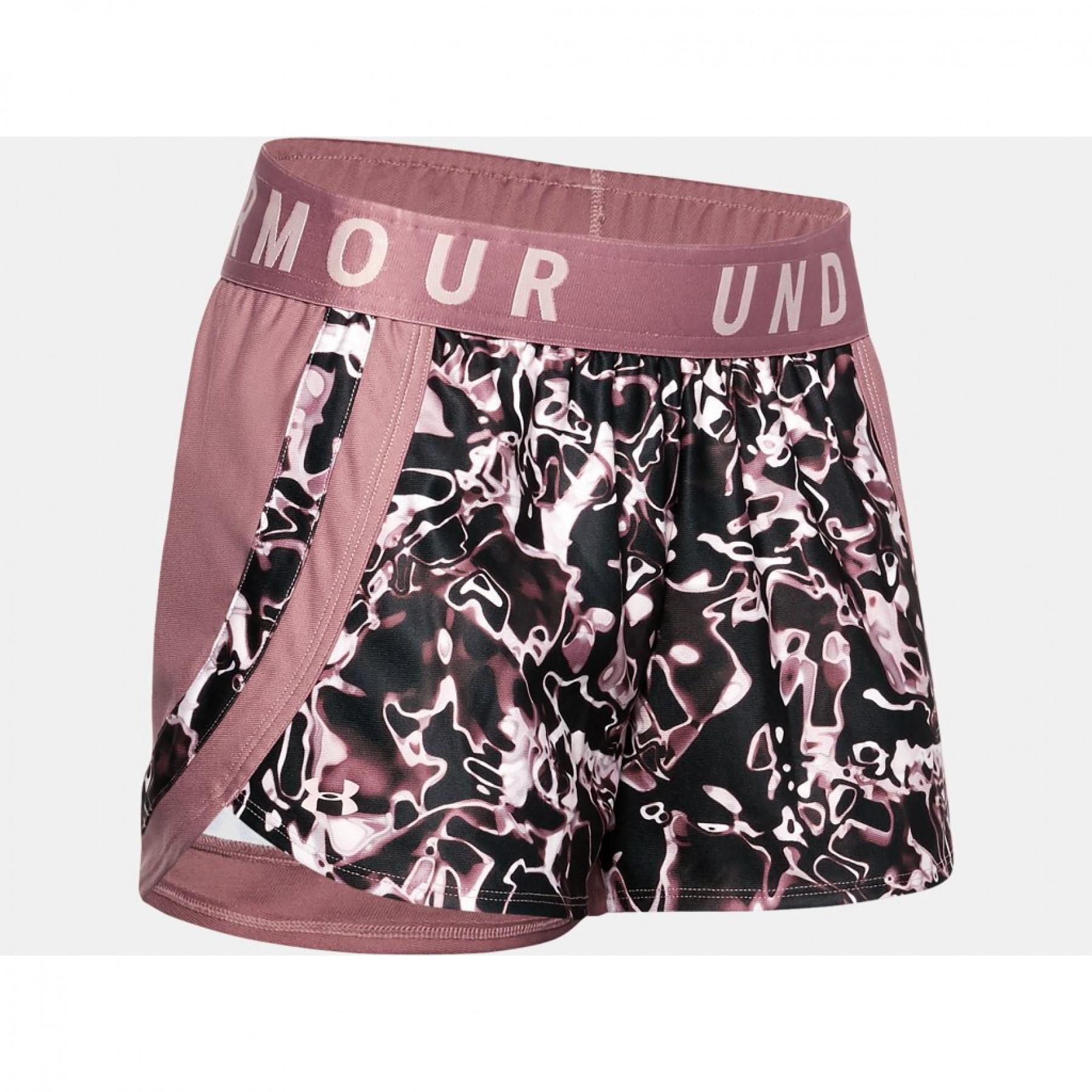 Pantalones cortos de mujer Under Armour Play Up 3.0 imprimé