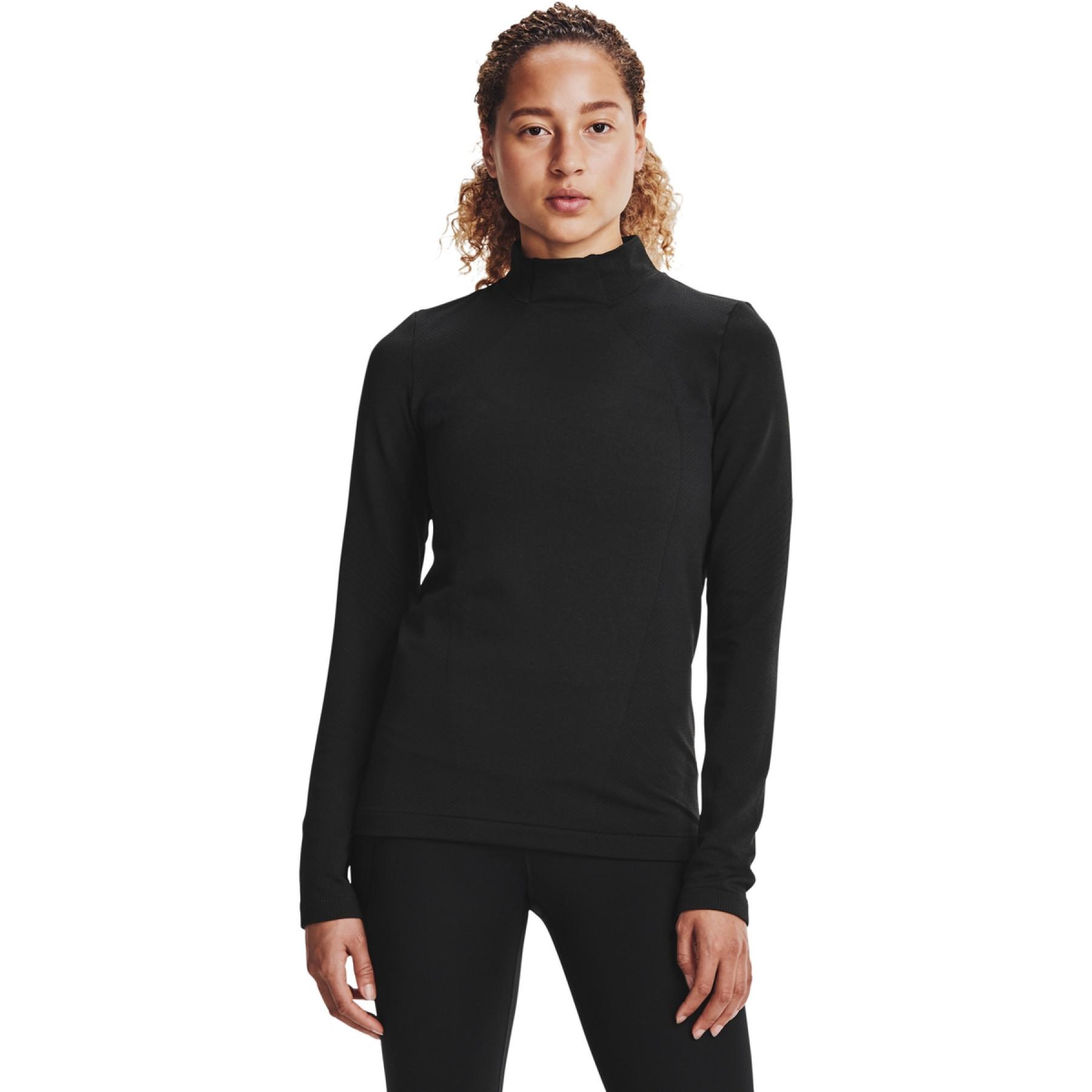 Maillot de mujer Under Armour à manches longues rush ColdGear Seamless