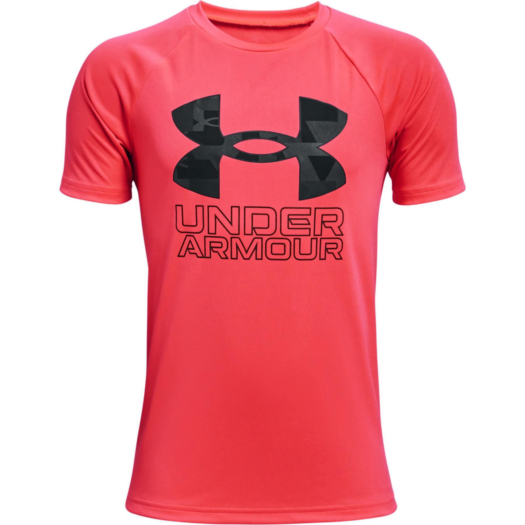 Camiseta de niño Under Armour à manches courtes Tech Hybrid Print Fill