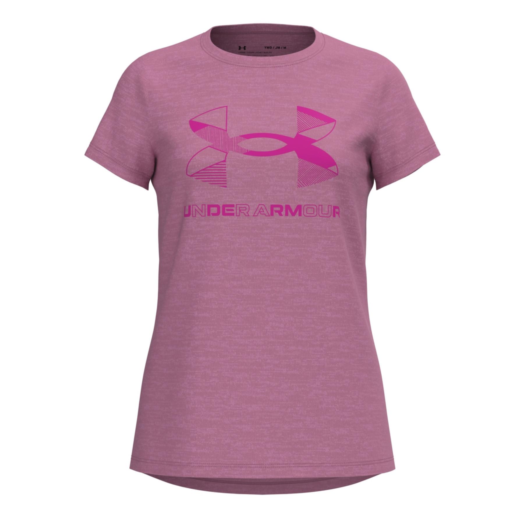 Camiseta de chica Under Armour à manches courtes et motif Twist Big Logo