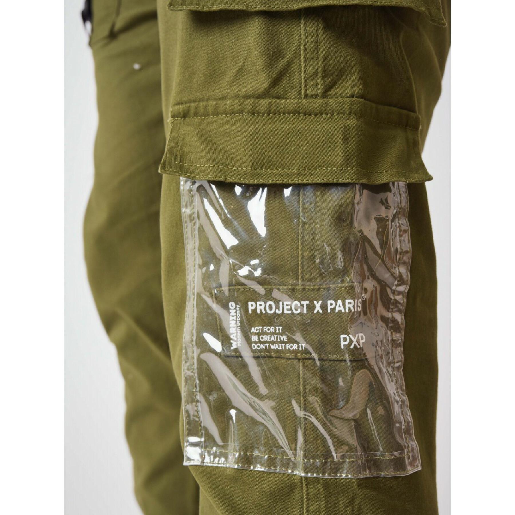 Pantalón estilo cargo transparente Project X Paris