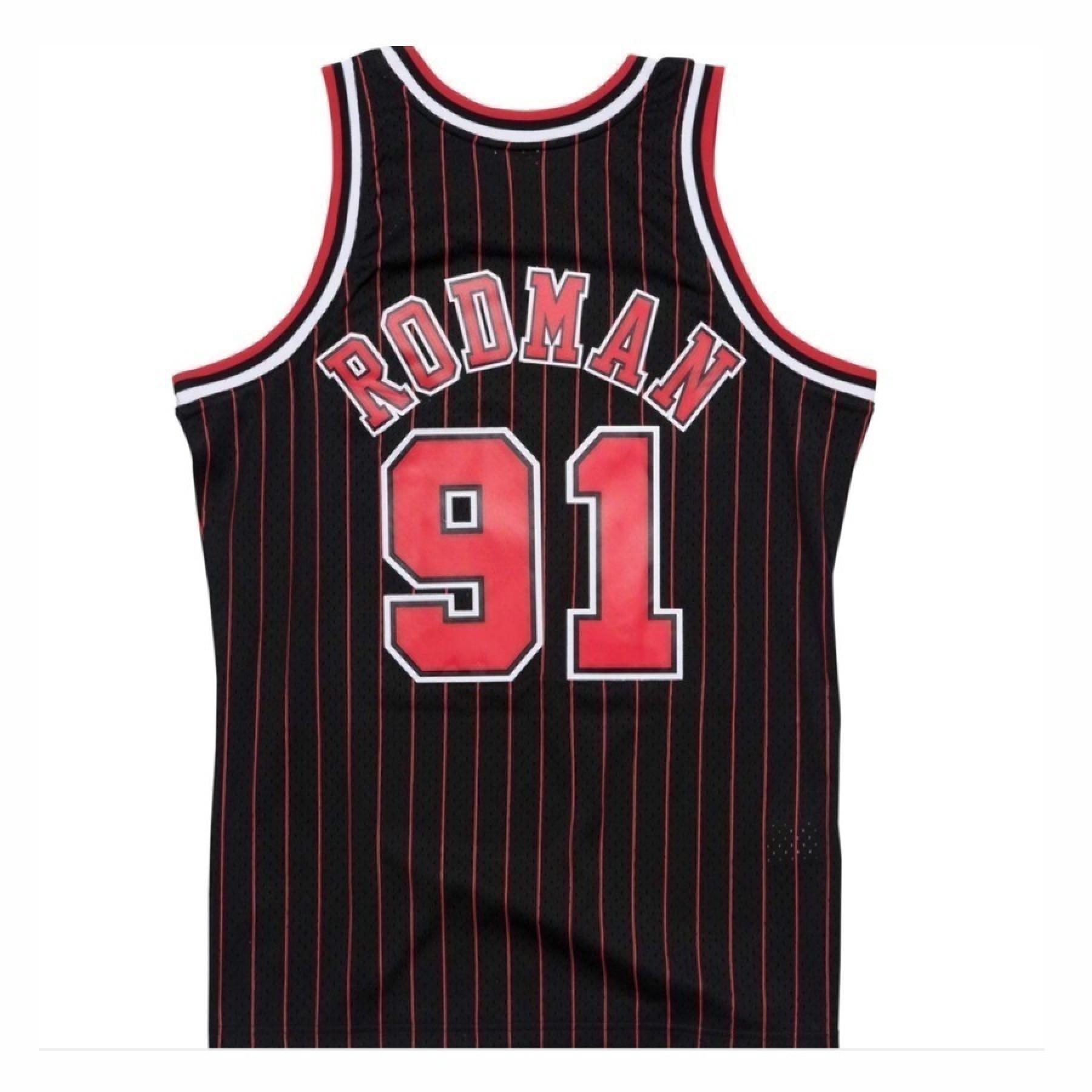 Auténtico CamisetaChicago Bulls Dennis Rodman #91 1995/1996
