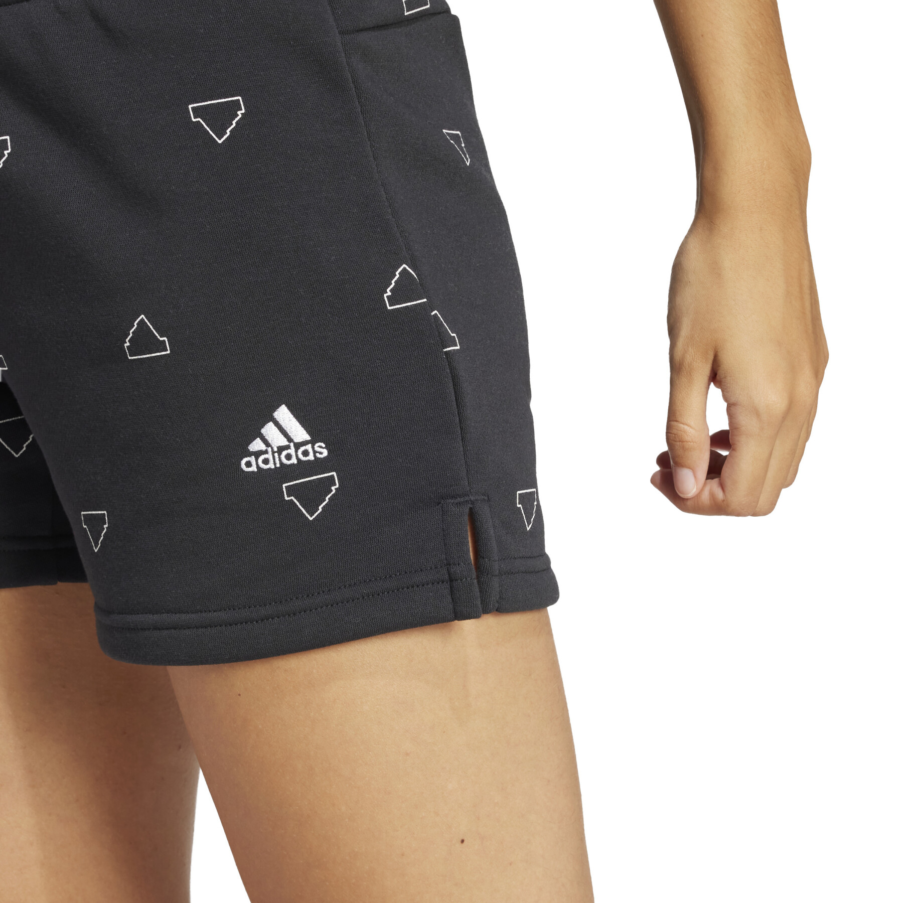 Pantalón corto mujer adidas Essentials Monogram Graphic Fleece