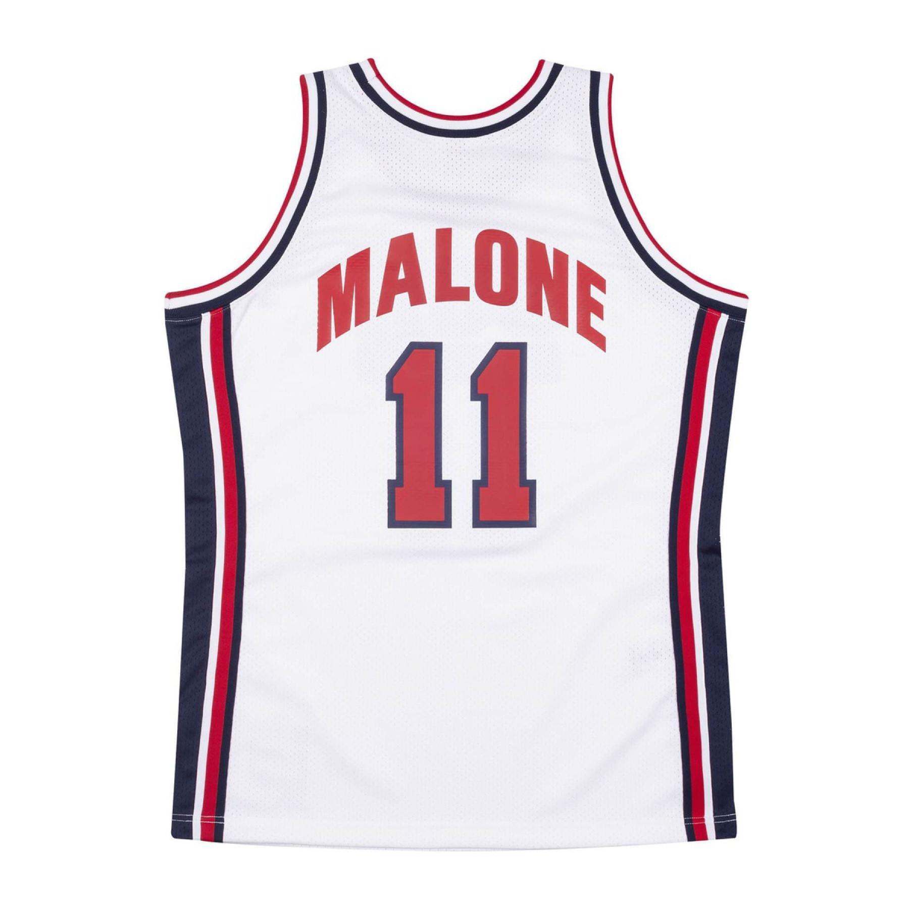 Camiseta auténtica del equipo USA Karl Malone 1992