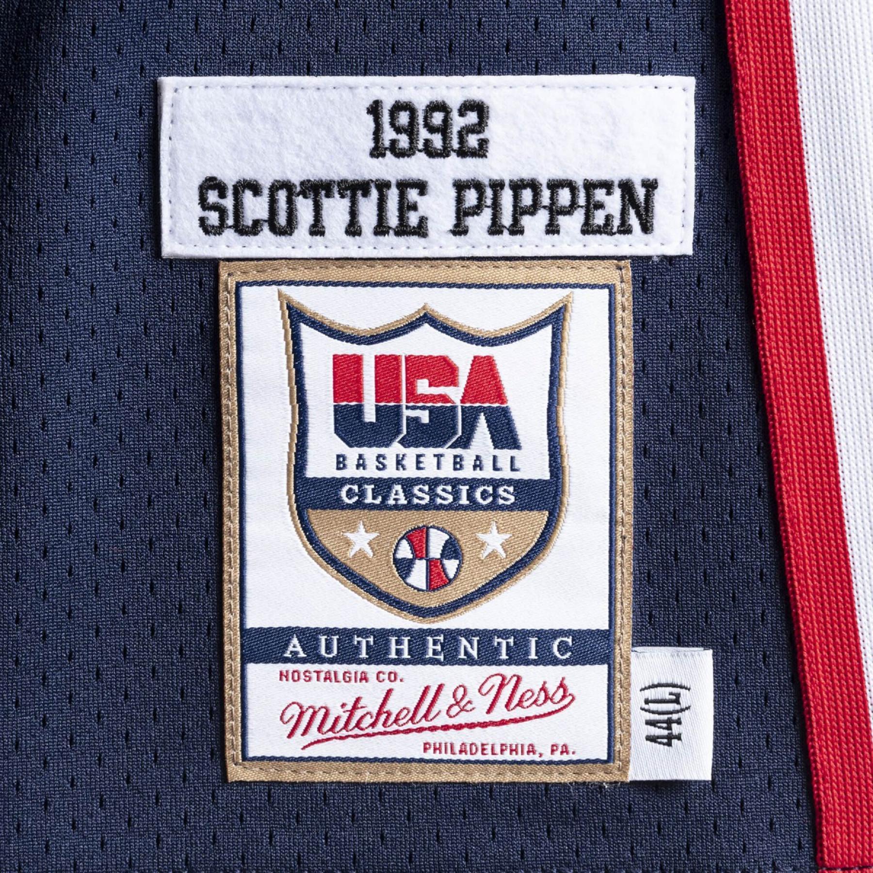 Camiseta auténtica del equipo USA nba Scottie Pippen