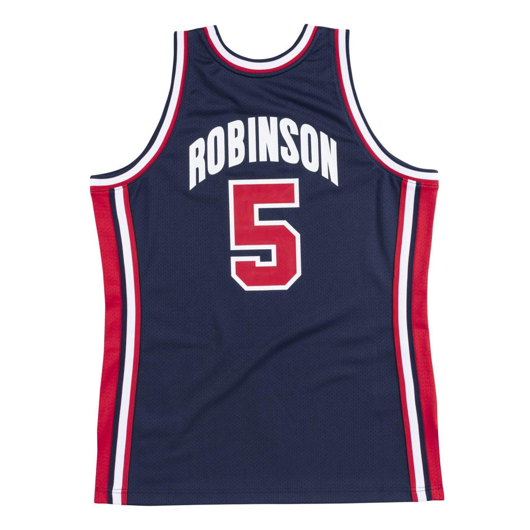 Camiseta auténtica del equipo USA nba David Robinson