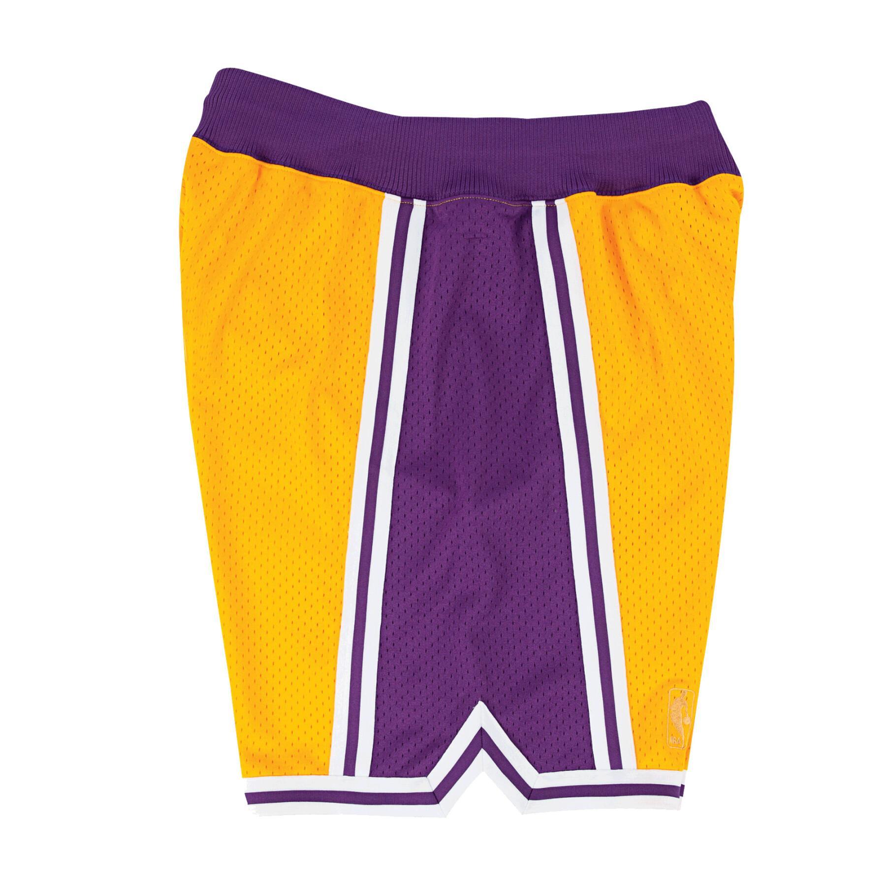 Pantalón corto auténtico Los Angeles Lakers