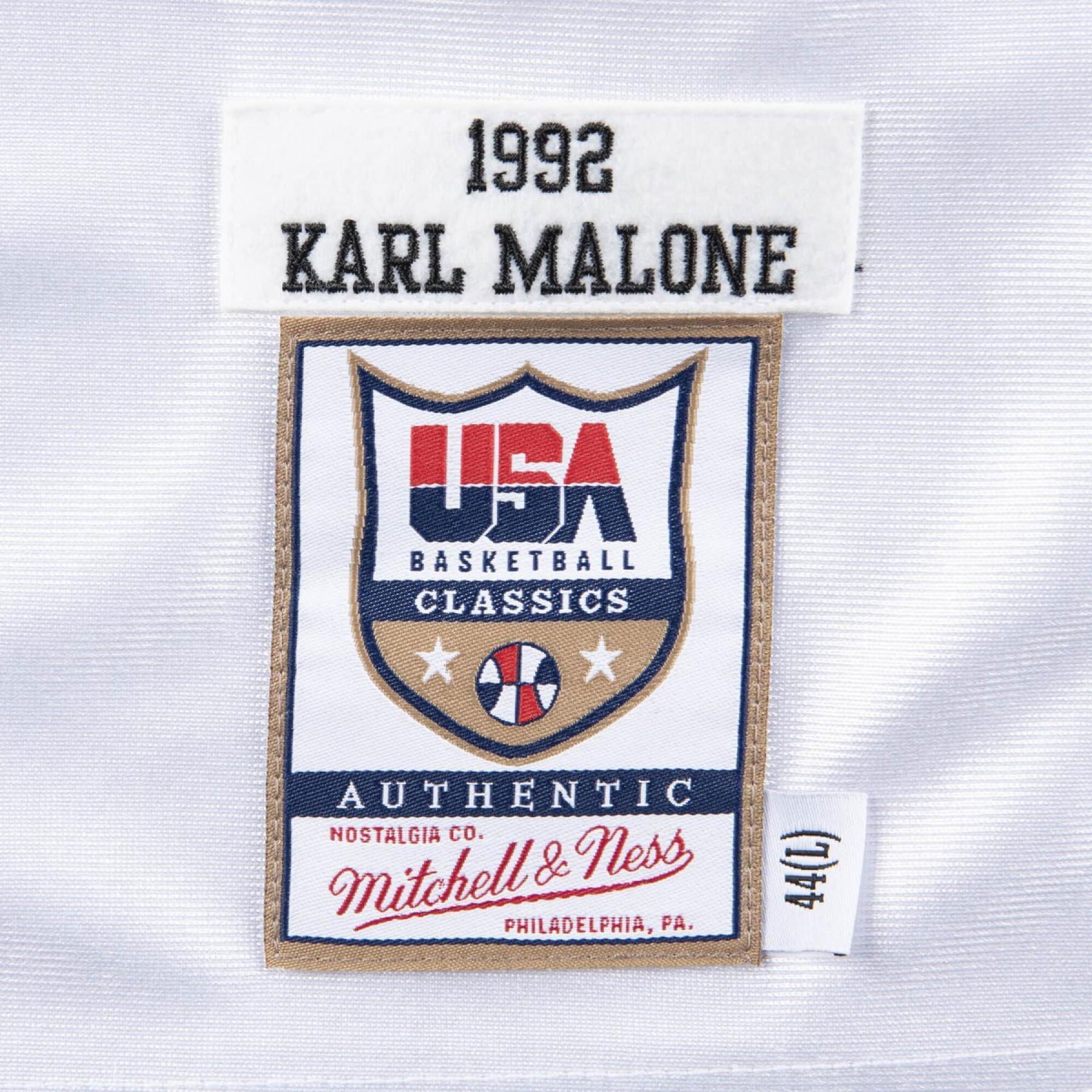Camiseta auténtica del equipo USA Karl Malone
