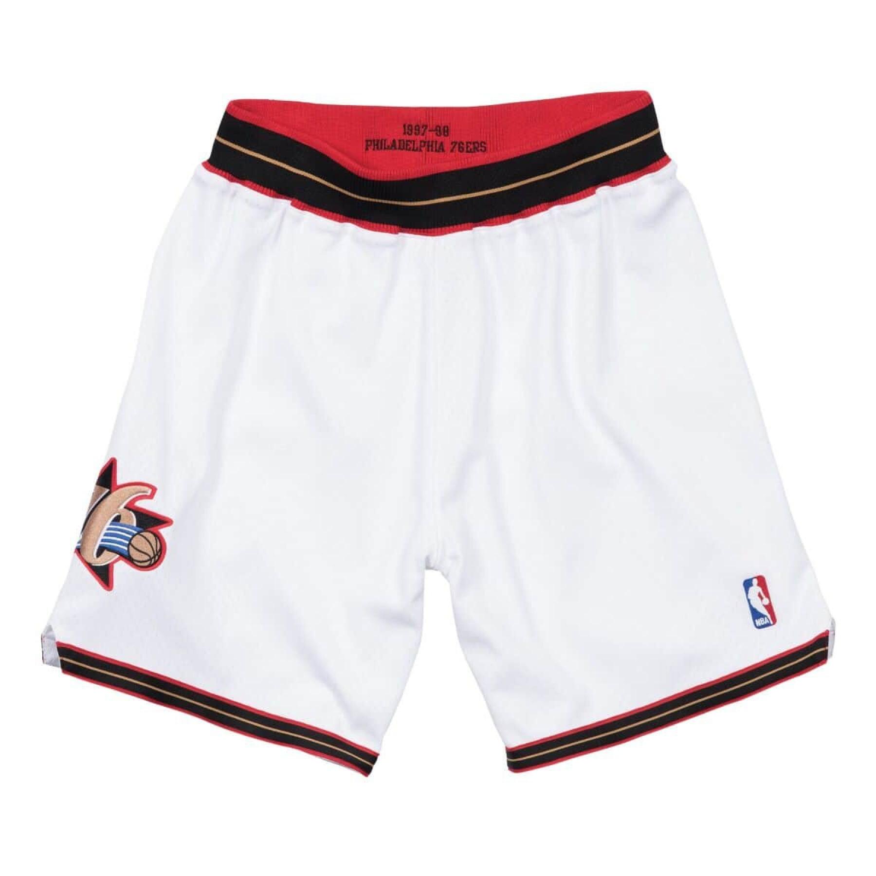 Pantalones cortos auténticos Philadelphia 76ers nba