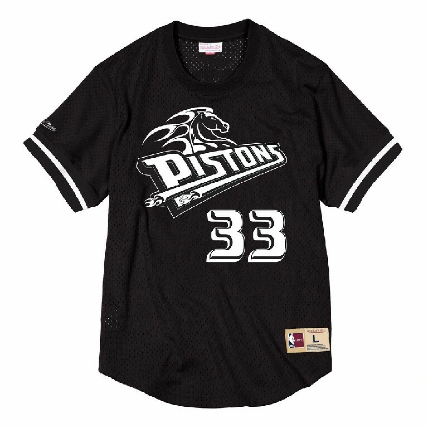 Camiseta Detroit Pistons black & white Grant Hill