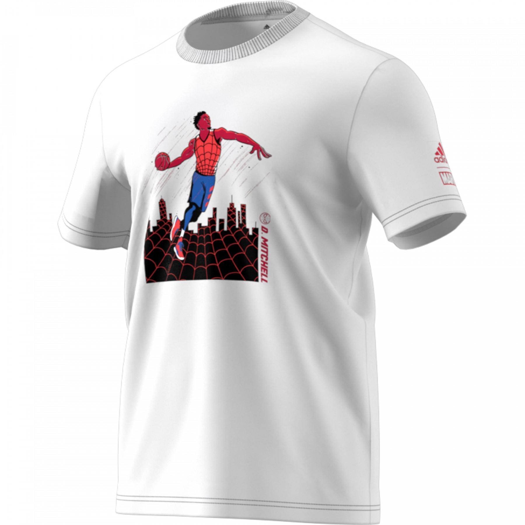 Camiseta adidas Marvel Donovan Mitchell Spider-Man