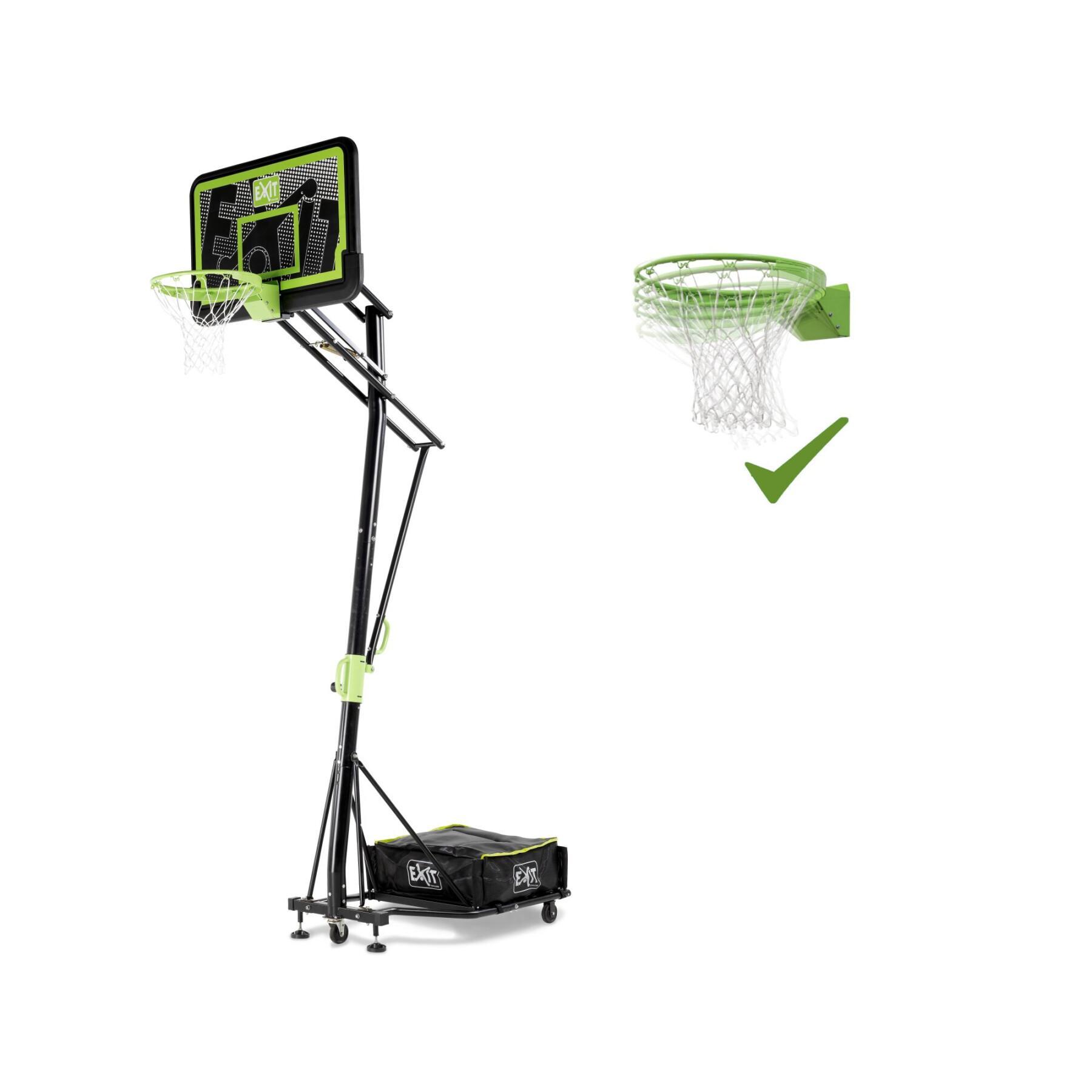 Canasta de baloncesto móvil con ruedas y aro de mate Exit Toys Galaxy