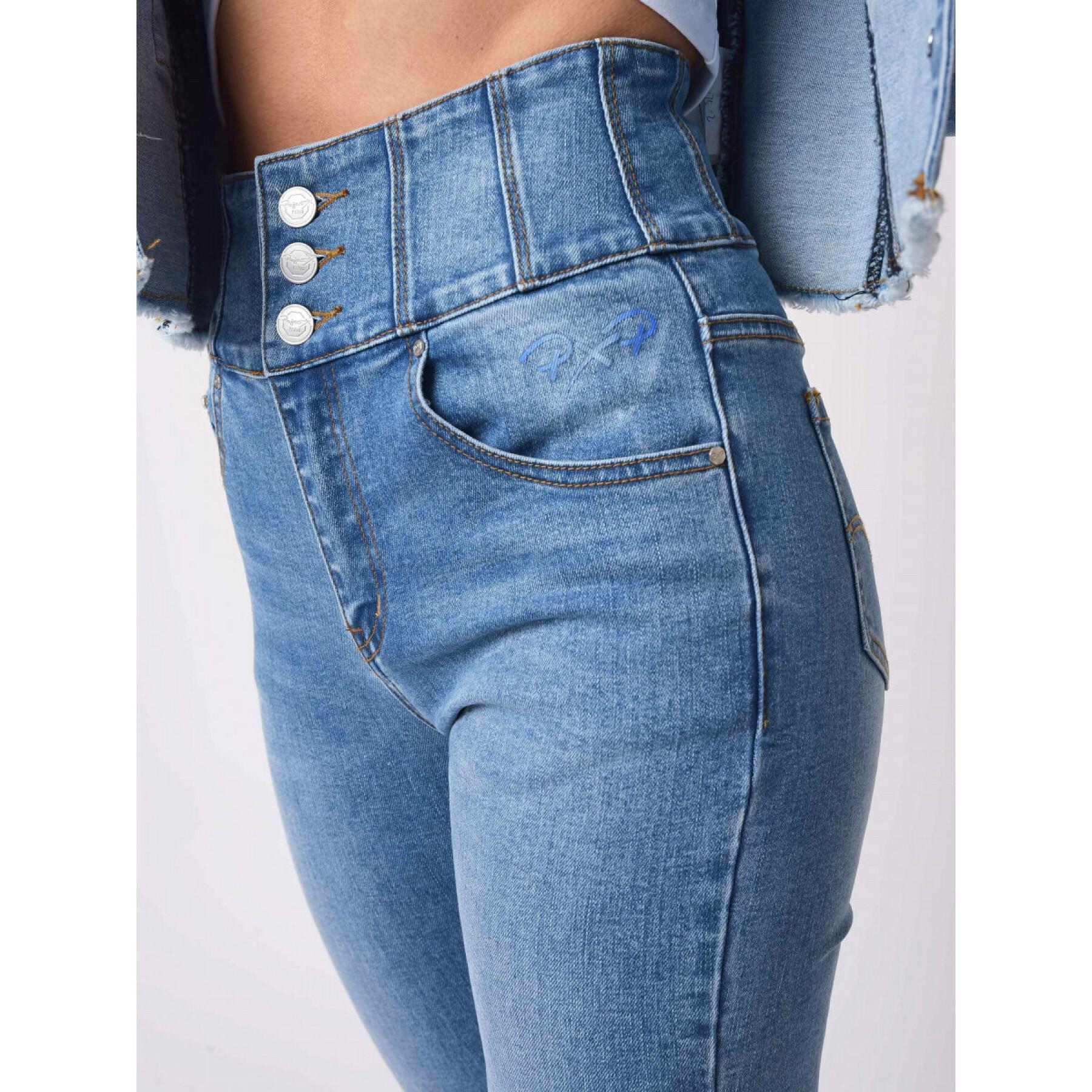 Pantalones pitillo de cintura alta para mujer Project X Paris