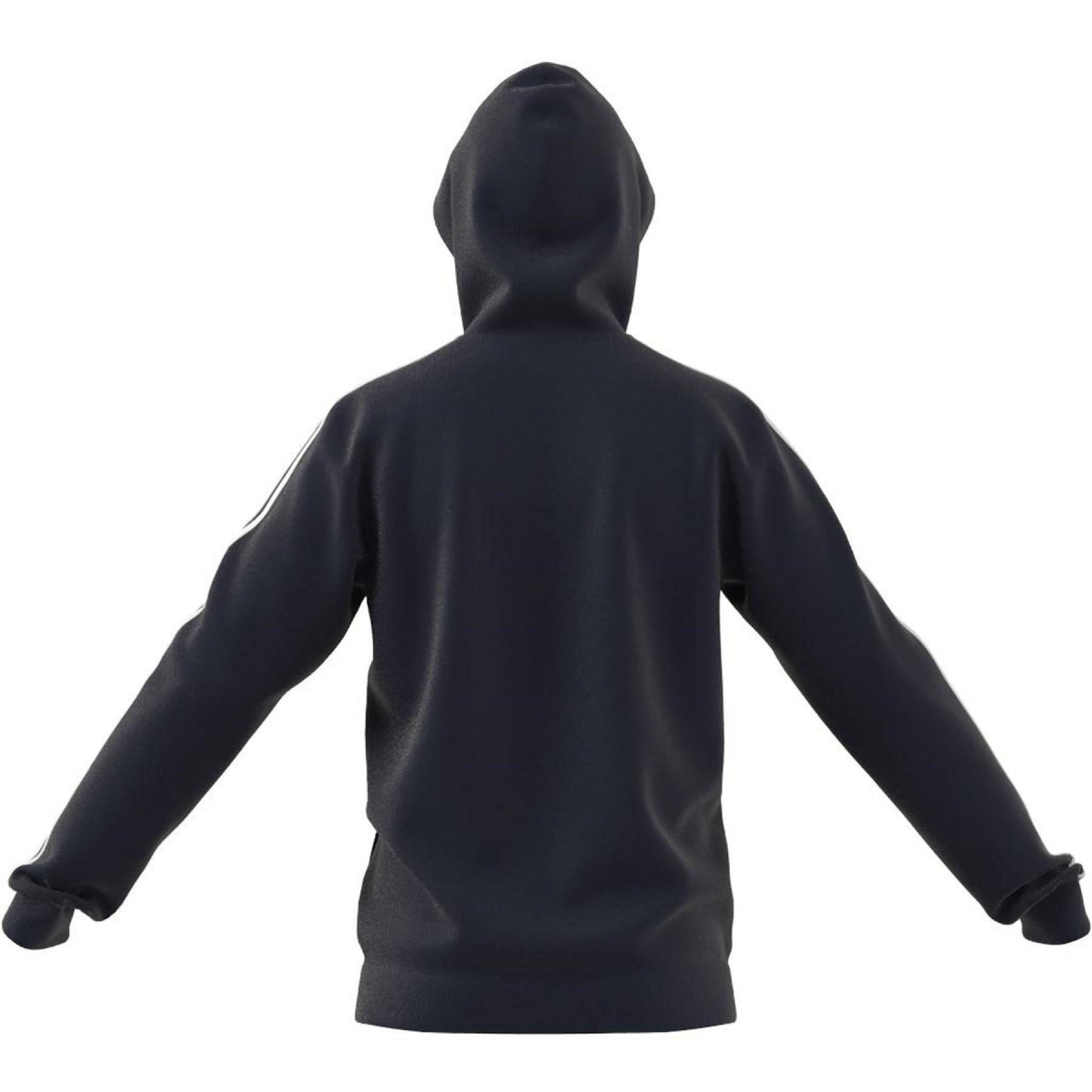 Sudadera con capucha adidas Essentials Fleece 3-Bandes Full-Zip