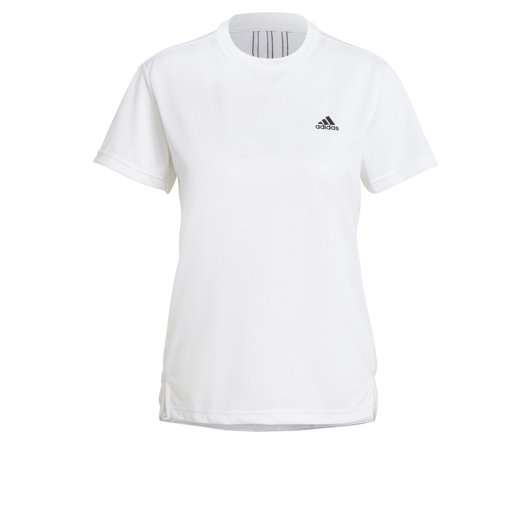 Camiseta de mujer adidas Aeroready Designed 2 Move 3-Bandes Sport