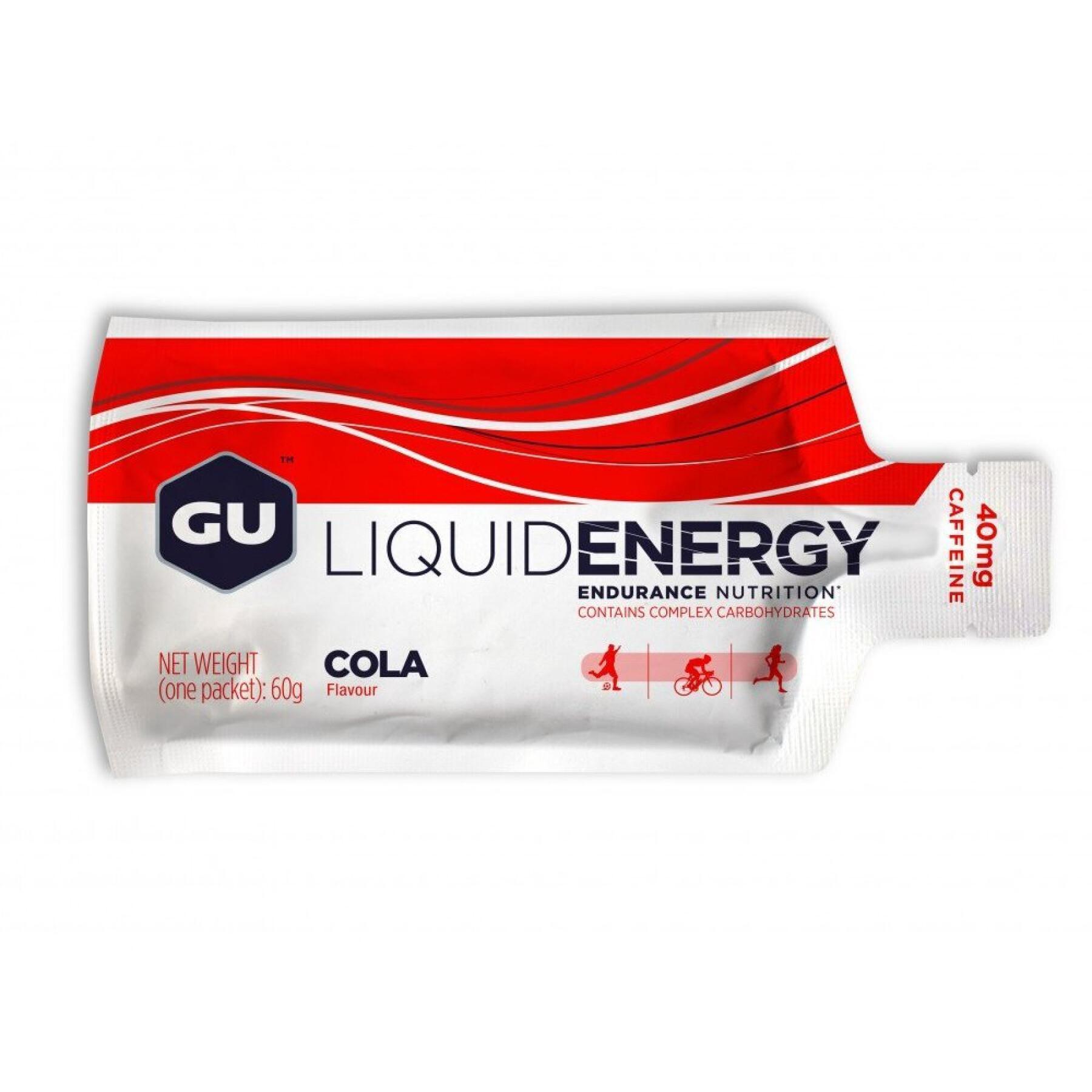 Caja de 12 geles energéticos - cola Gu Energy