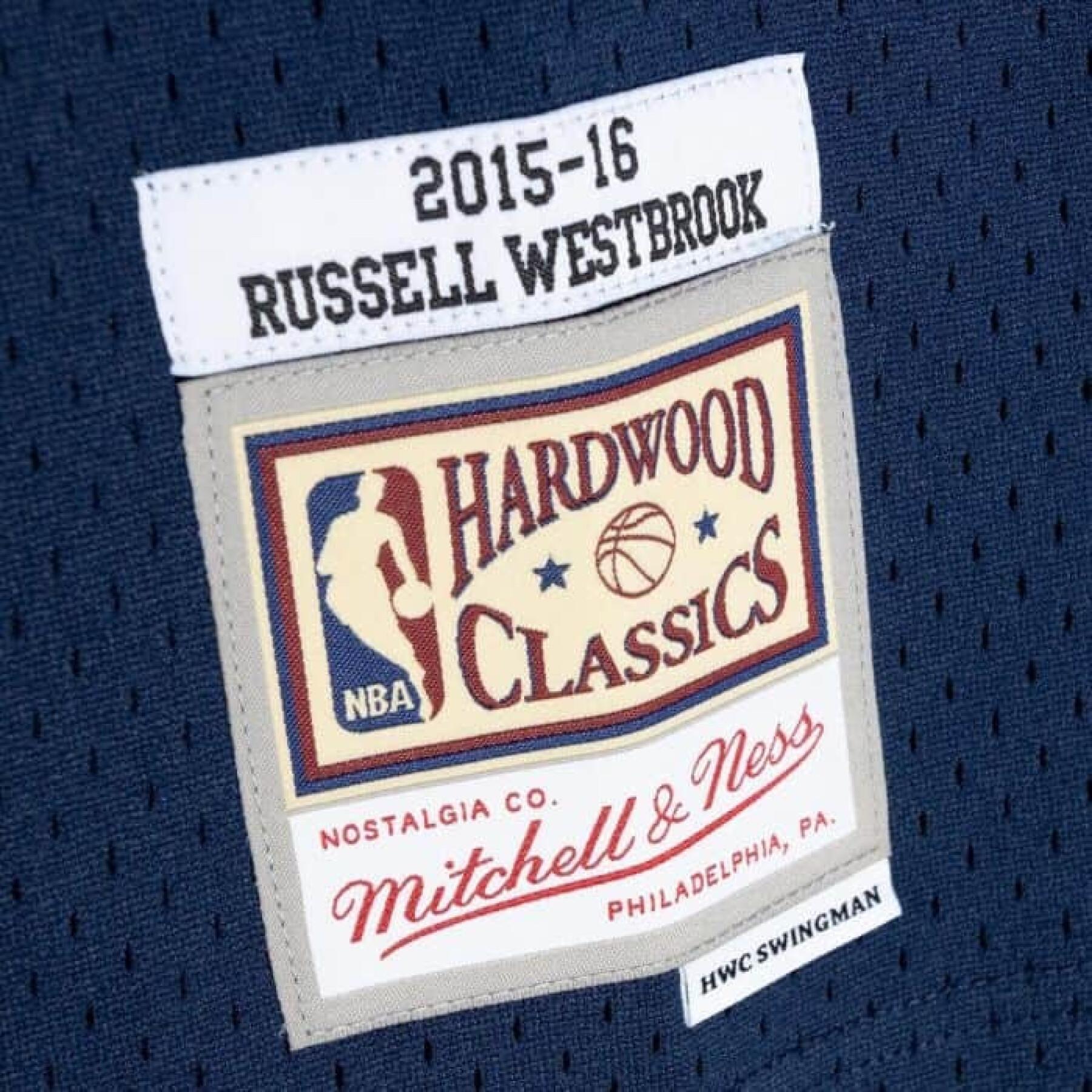 camiseta de la nba Oklahoma City Thunder Russell Westbrook 2015-16