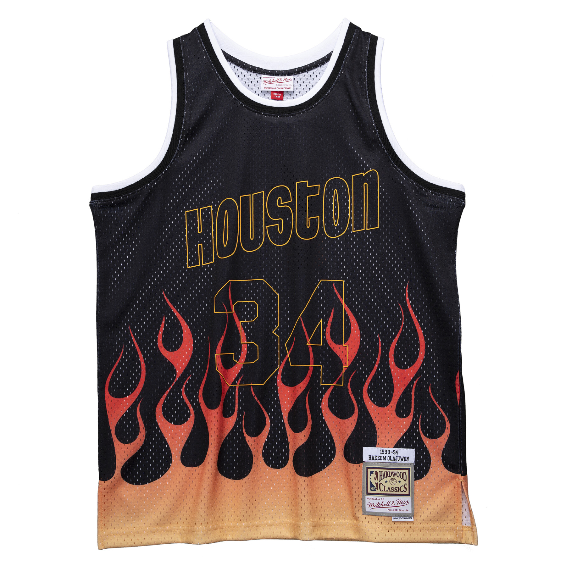 Camiseta Houston Rockets Hakeem Olajuwon 1993/4
