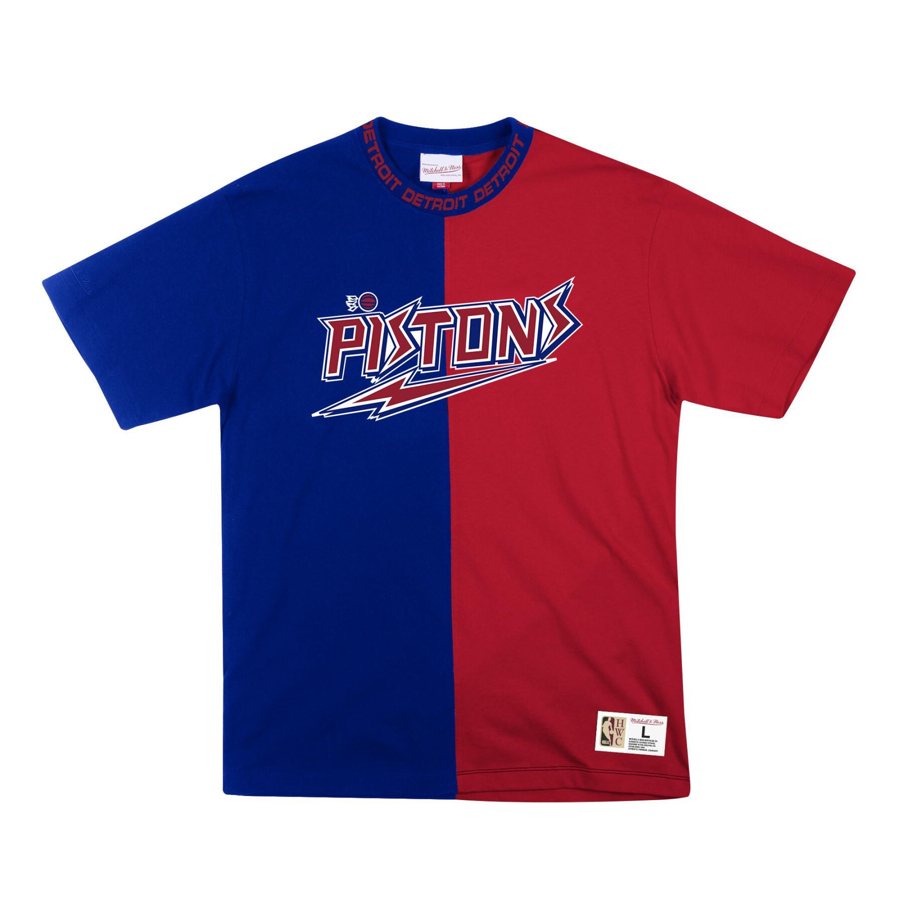 Camiseta Detroit Pistons nba split color