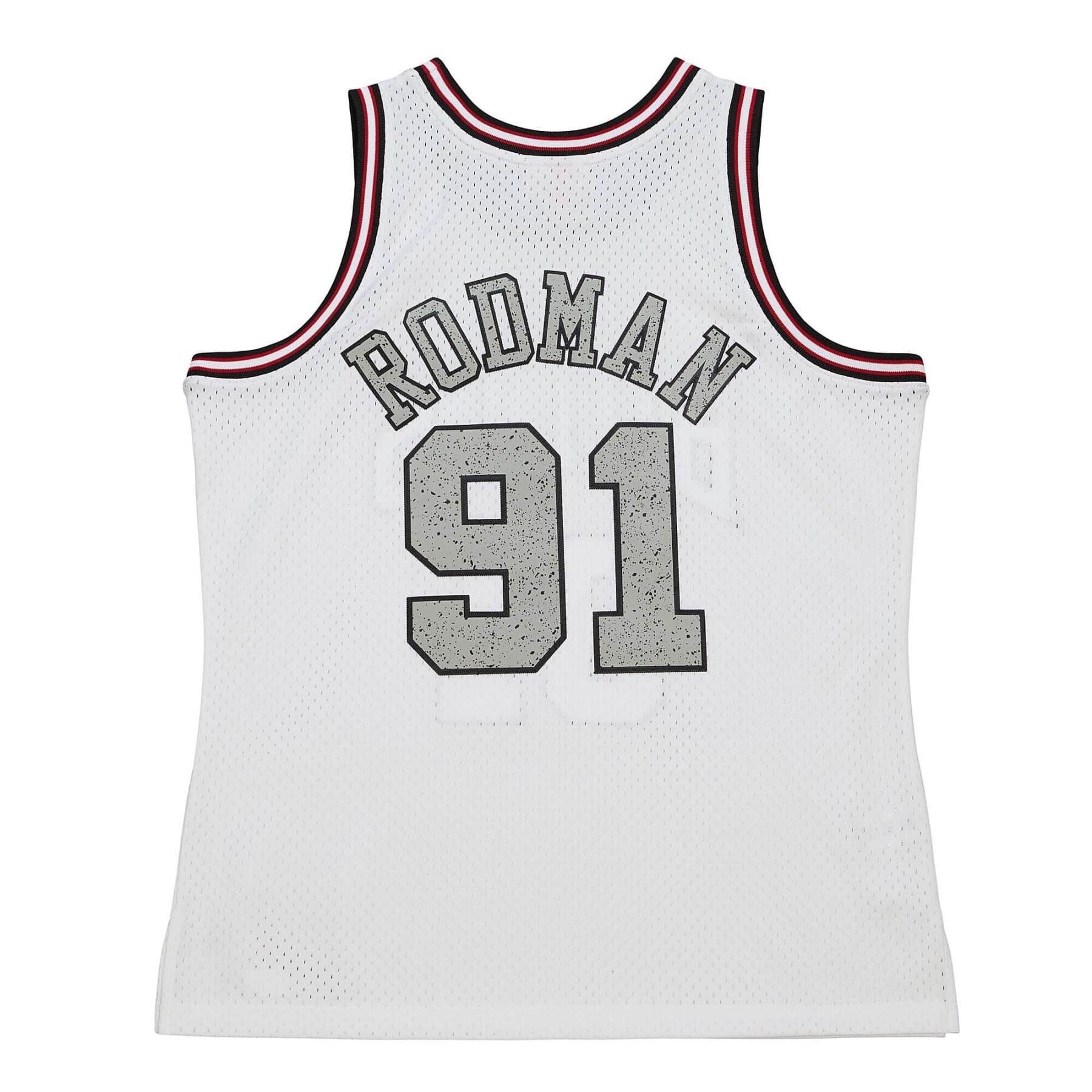 Camiseta Chicago Bulls NBA Cracked Cement Swingman 1997 Dennis Rodman