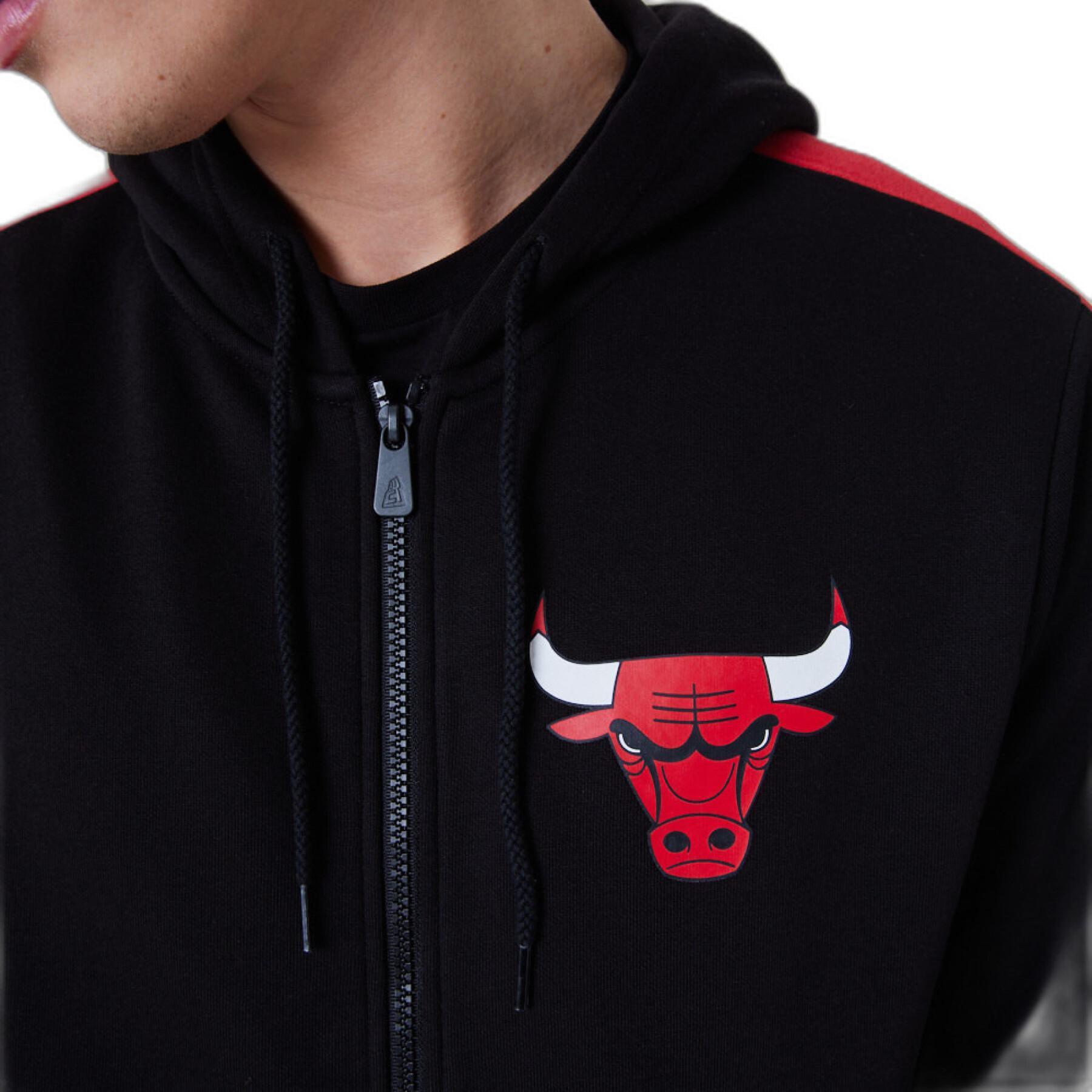 Sudadera con capucha Chicago Bulls NBA FZ Panel Detail