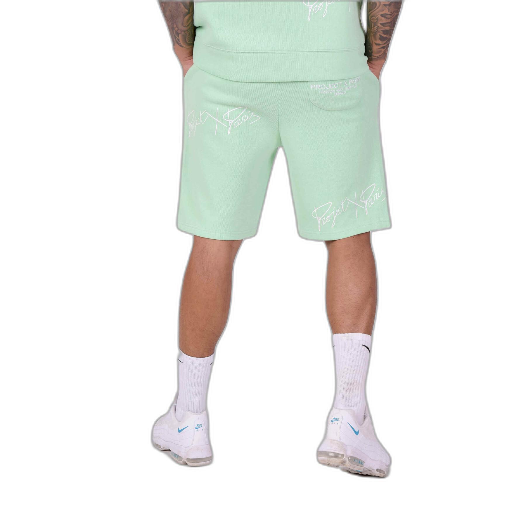 Pantalón corto de malla con logotipo Project X Paris Soft