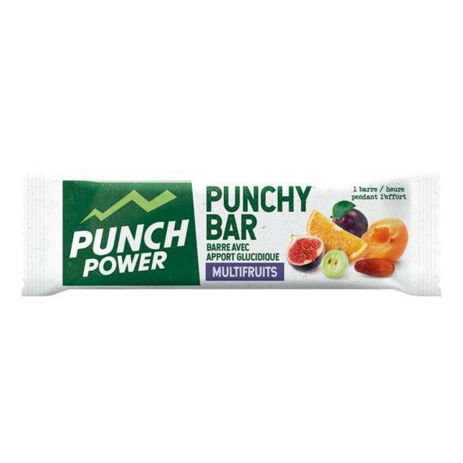 Muestra 40 barras de energía Punch Power Punchybar Multifruit
