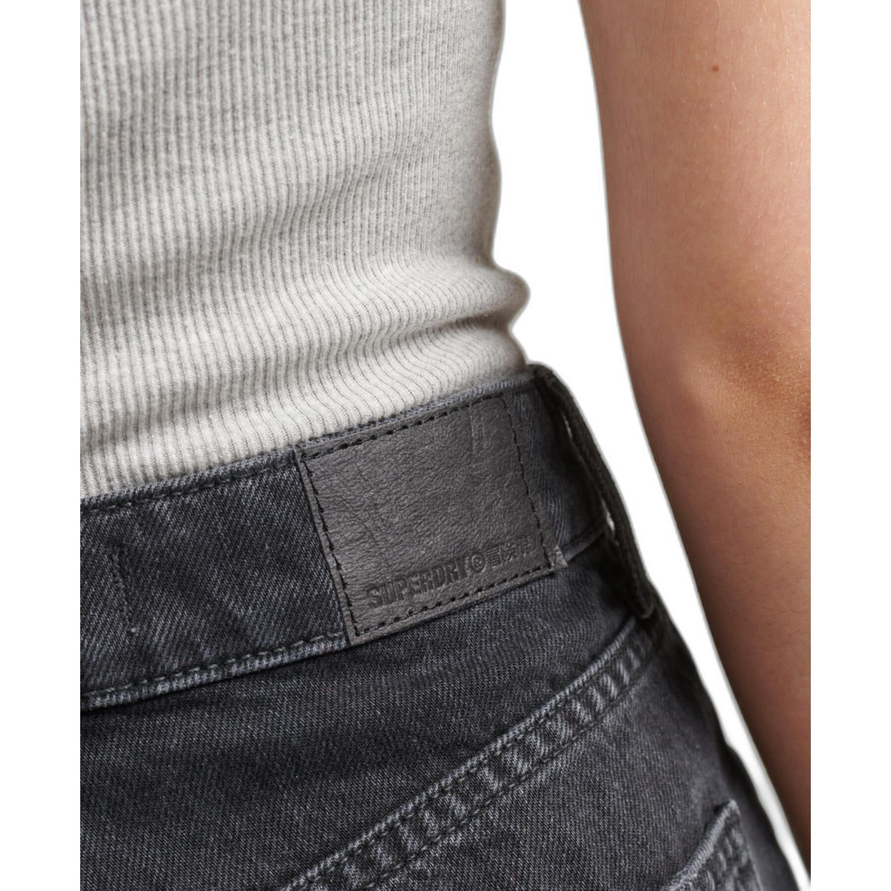 Pantalón corto de cintura alta rasgados para mujer Superdry Vintage