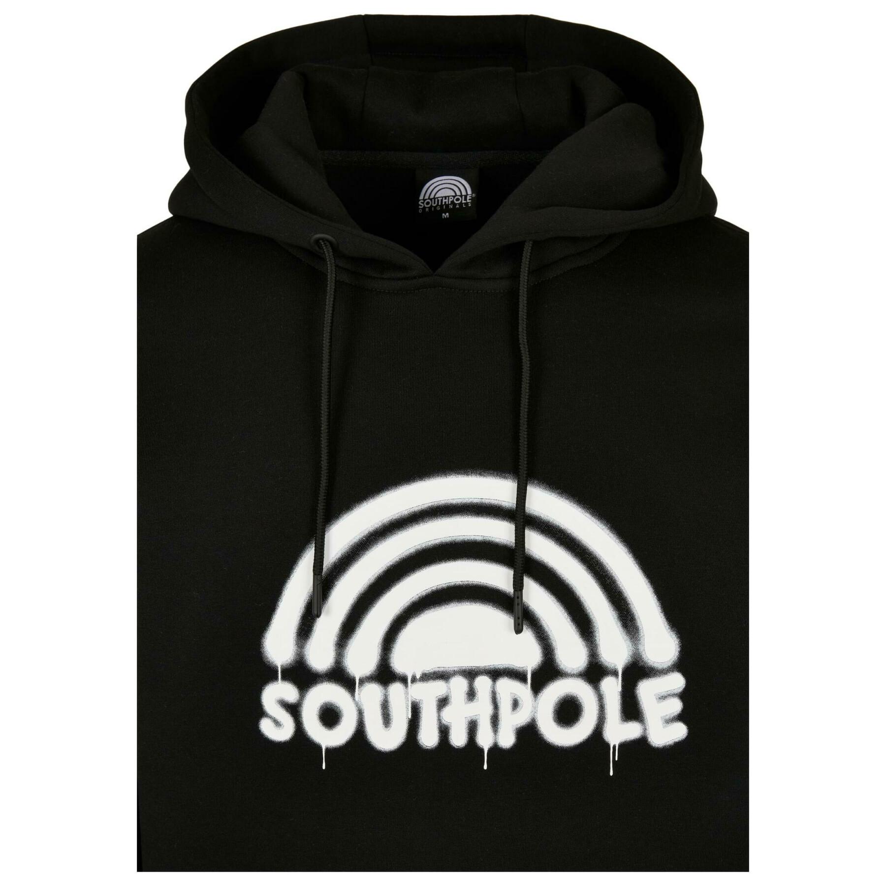 Sudadera con capucha Urban Classics Southpole Spray Logo