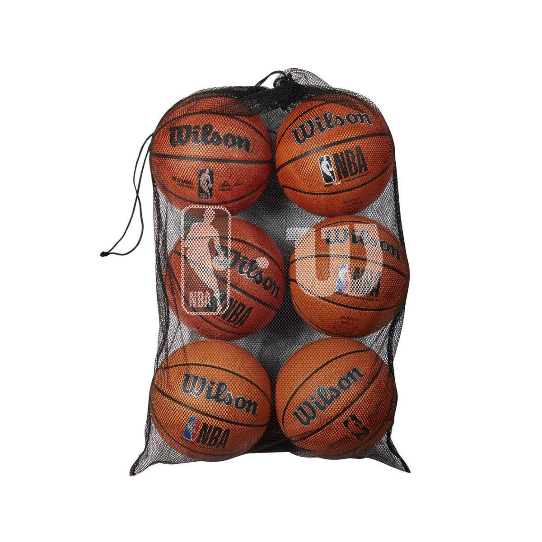 Bolsa de 6 balones Wilson NBA