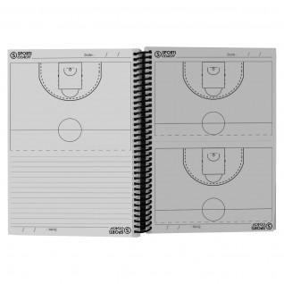 cuaderno a5 con espiral para el entrenador de baloncesto Sporti