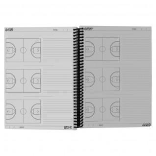 cuaderno a4 con espiral para el entrenador de baloncesto Sporti