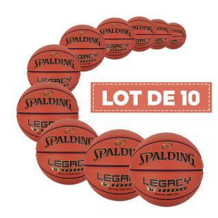 Paquete de 10 globos Spalding TF-1000 Legacy Composite