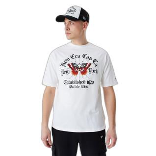 Camiseta gráfica oversize con mariposa New Era