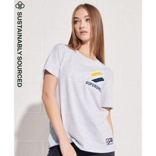 Camiseta de mujer de terciopelo y algodón orgánico Superdry Sportstyle