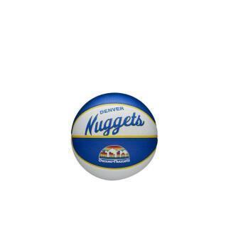 Mini balón retro de la NBA Denver Nuggets