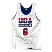 Camiseta auténtica del equipo USA reversible Patrick Ewing