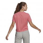 Camiseta corta de mujer adidas Essentials Loose 3-Bandes