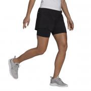 Pantalones cortos de mujer adidas Primeblue Designed To Move 2-in-1port