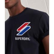 Camiseta de chenilla de terciopelo Superdry Sportstyle