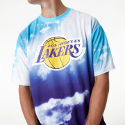 Camiseta oversize lakers sky all over print
