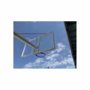 Juego de 2 canastas de baloncesto monotubo con base de anclaje - sin tableros ni aros Softee Equipment Deluxe